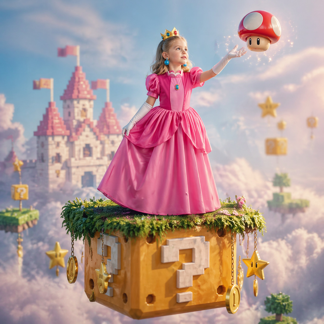Baby Z Clothing - Princess Peach Style Dress Up Costume