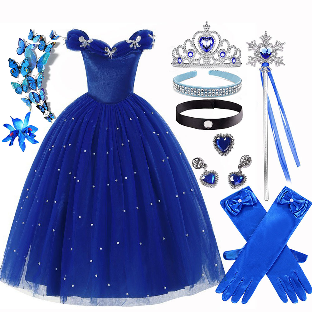 Baby Z Clothing - Summer Christmas Luxury Cinderella Clothes For