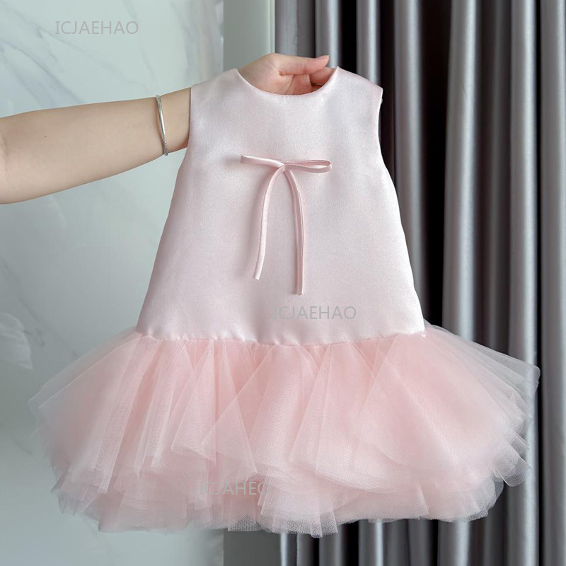 Baby Clothing Dresser - Party Dress Pink Baby Girls Vest