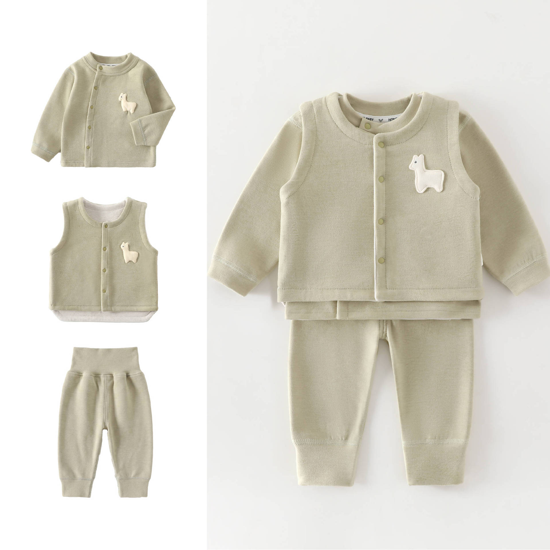 Baby Clothing Quality - 0-4 Year Old Baby Vest+long Sleeved