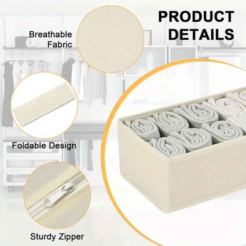 4pcs Foldable Drawer Organizer - огляд і ціна Baby Clothes Organiser