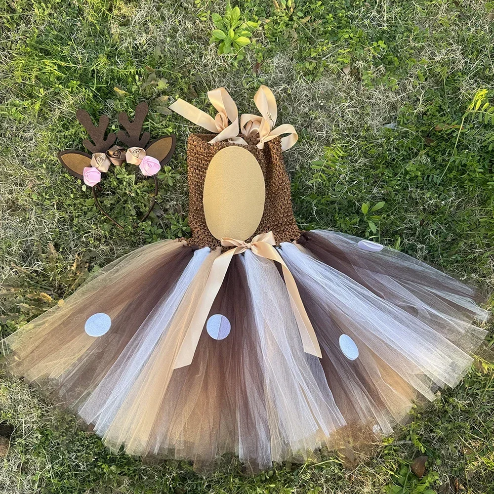 Deer Tutu Dress Girl Christmas - огляд і ціна Baby Z Clothing