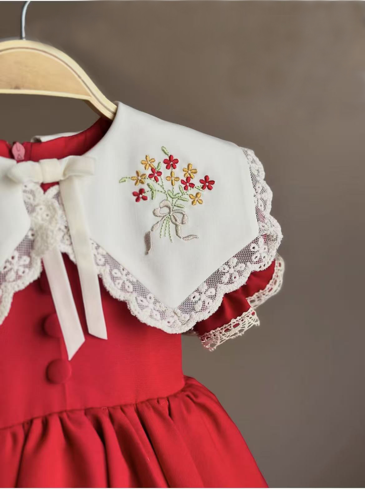 0-12Y Baby Girl Summer Red Emb - огляд і ціна Baby Clothing Dresser